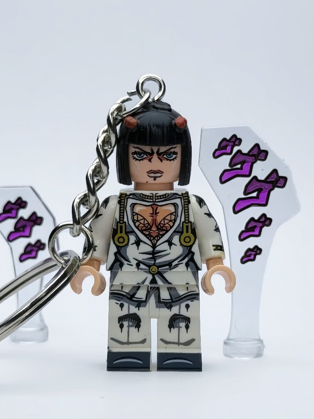 JoJo's Bizarre Adventure Bruno Bucciarati Custom Minifigure Keychain